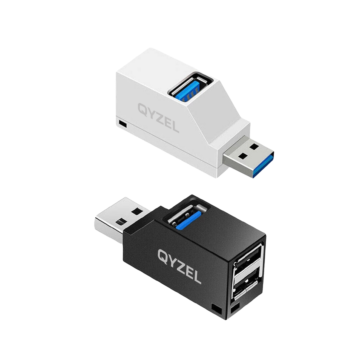 QYZEL USB Hub Extender Mini 3 USB 3.0 Hub 3 Port